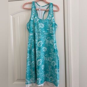 Soybu Teal Trimmed Dress